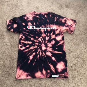 diy tie dye champion tee